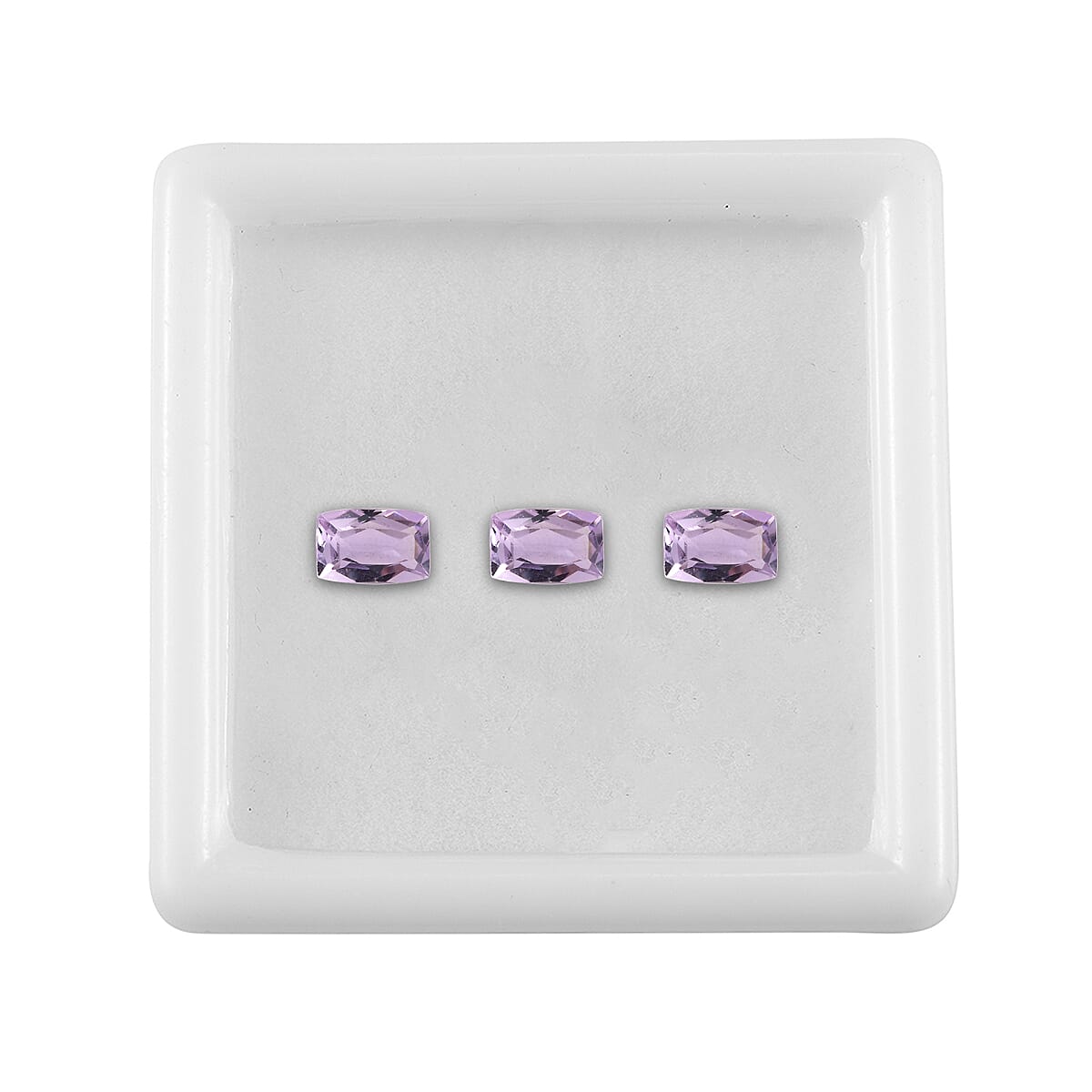 Set of 3 Pink Amethyst Loose Gemstones in Cushion Shape 1.26 Ct. 8070556 4