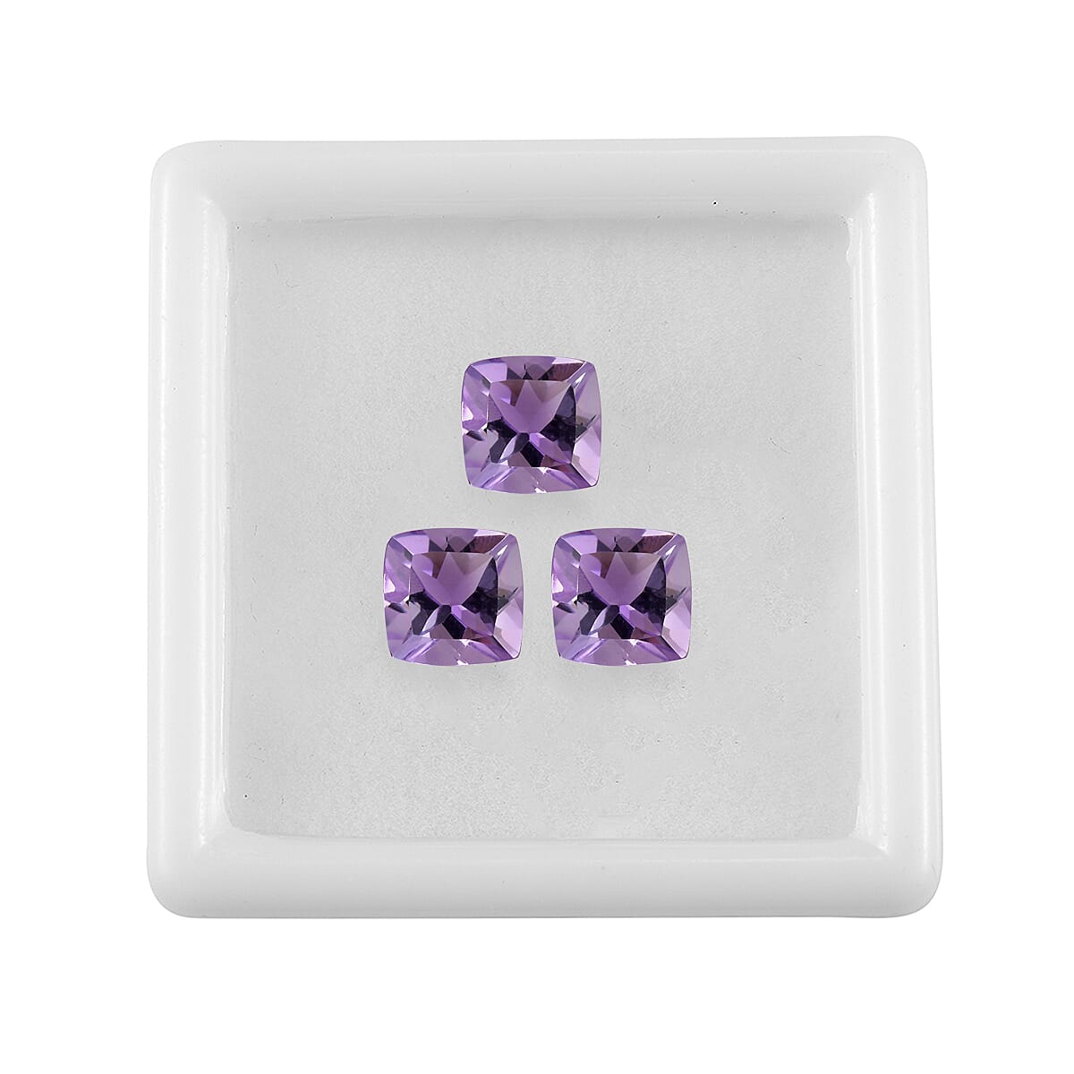 Set of 3 Pink Amethyst Loose Gemstones in Cushion Shape 2.62 Ct. 8070558 3