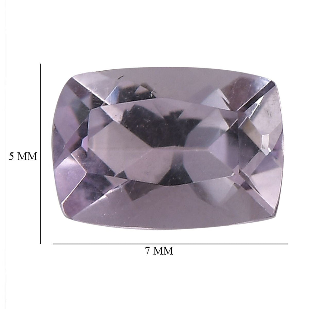Pink Amethyst Cushion 7x5 mm