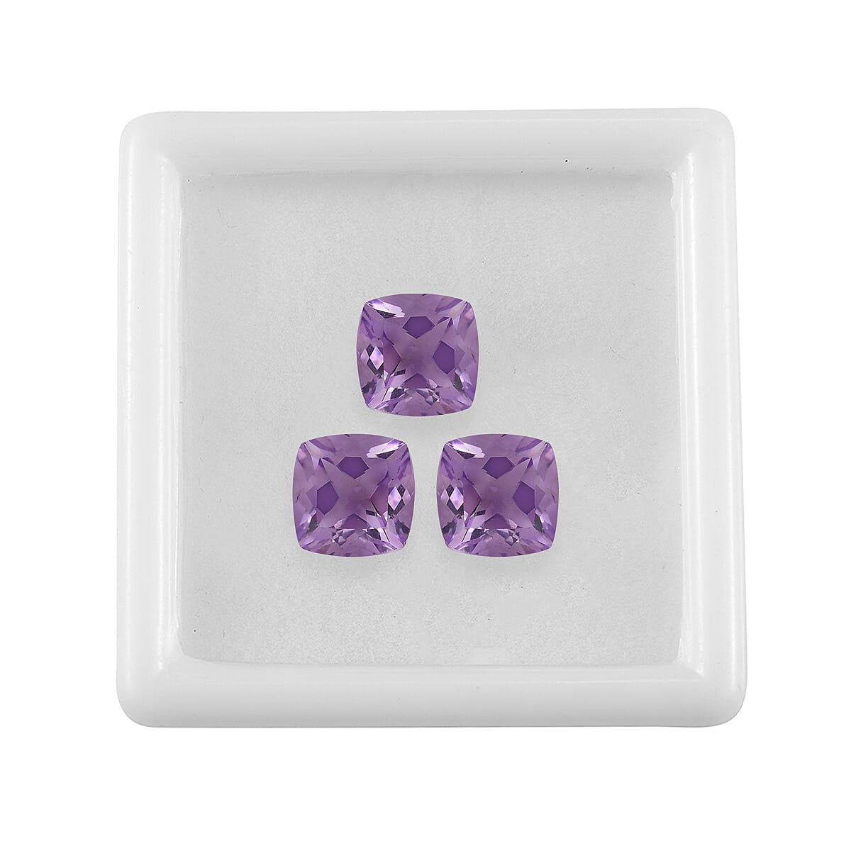 Set of 3 Pink Amethyst Loose Gemstones in Cushion Shape 3.61 Ct. 8070559 3