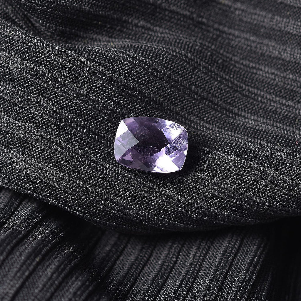 Set Of 2 - Pink Amethyst Cushion Cut Gemstone 1.10 Ct