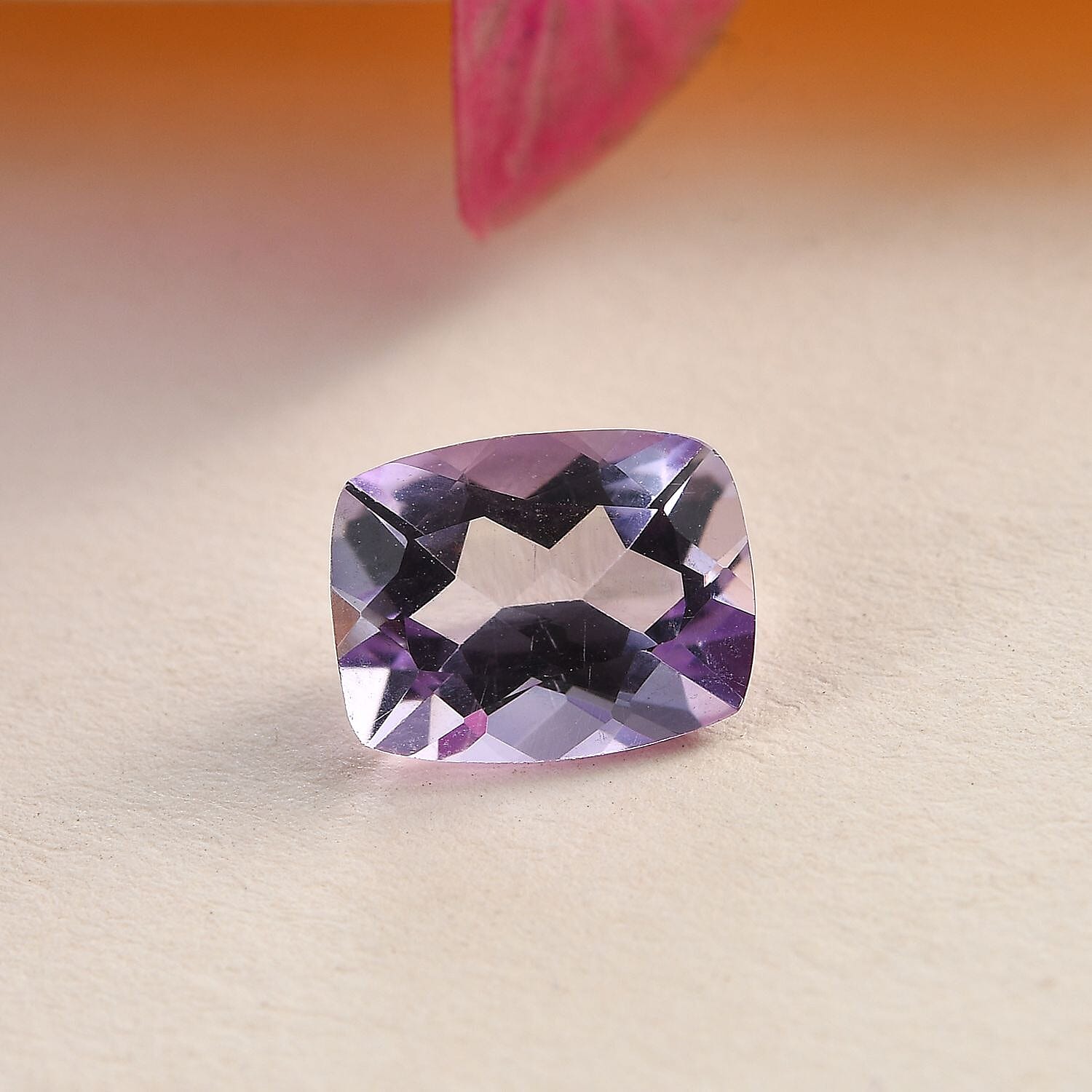 Pink Amethyst Loose Gemstone in Cushion Cut (9x7mm) 7751242 2