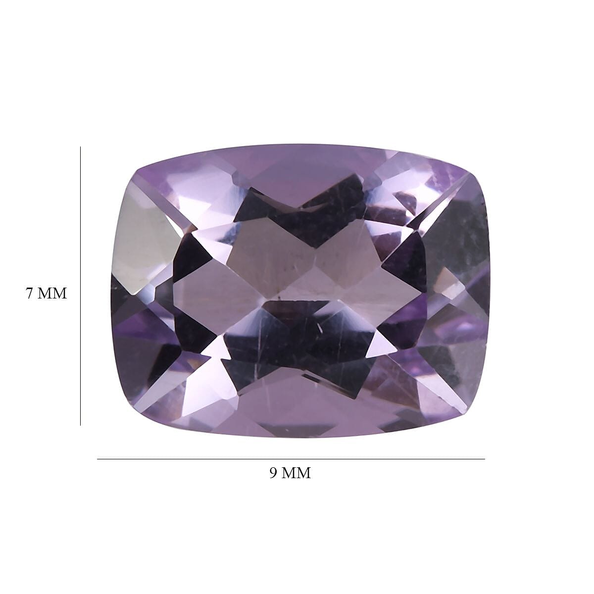 Pink Amethyst Loose Gemstone in Cushion Cut (9x7mm) 7751242 5
