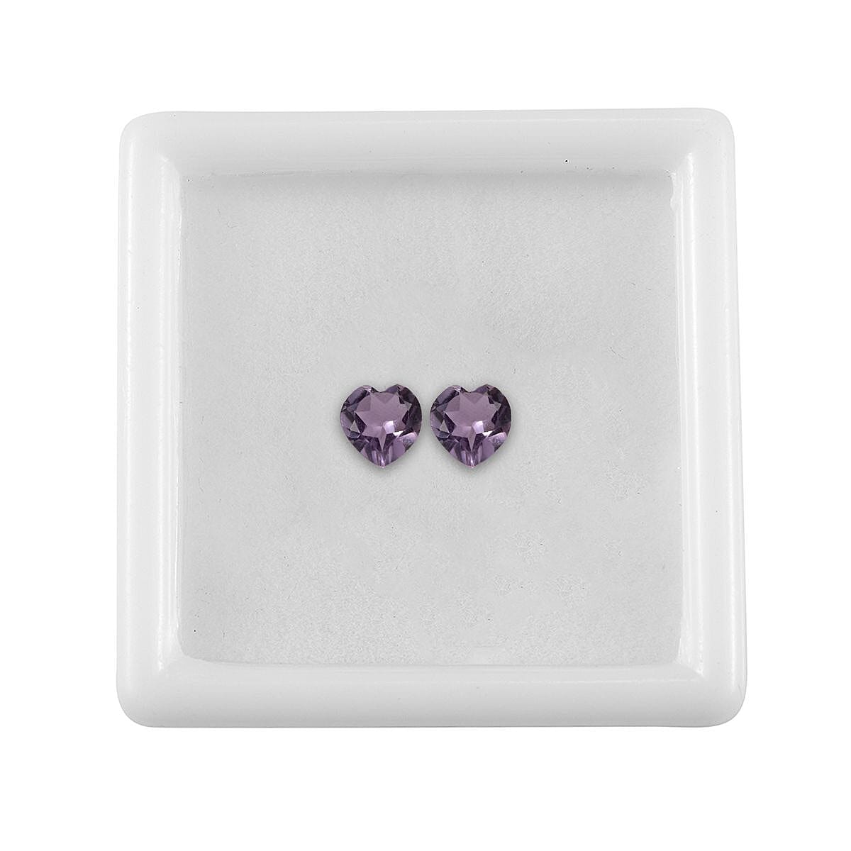 Set of 2 A Pink Amethyst Loose Gemstones in Heart Shape (5mm) 0.63 ct 8024909 3