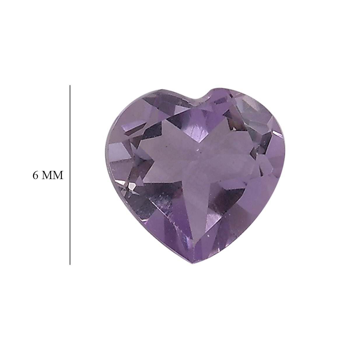 Set of 4 Pink Amethyst Loose Gemstones in Heart Shape (6.0mm) 7763291 4
