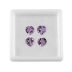 Pink Amethyst Heart 7 mm