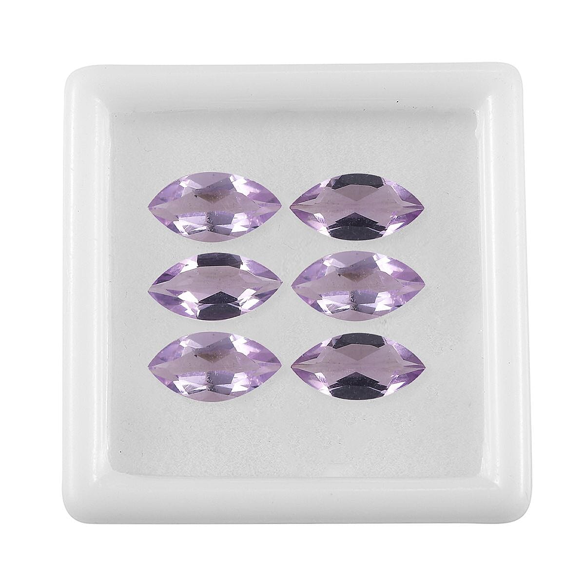 Set of 6 Pink Amethyst Loose Gemstones in Marquee Cut (8x4mm) 7751243 4