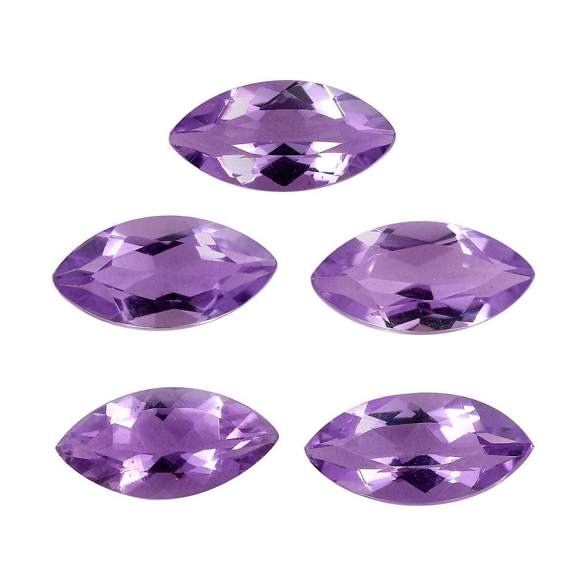 Set of 5 Pink Amethyst Loose Gemstones in Marquee Cut (9x4.5mm) 7751245 0