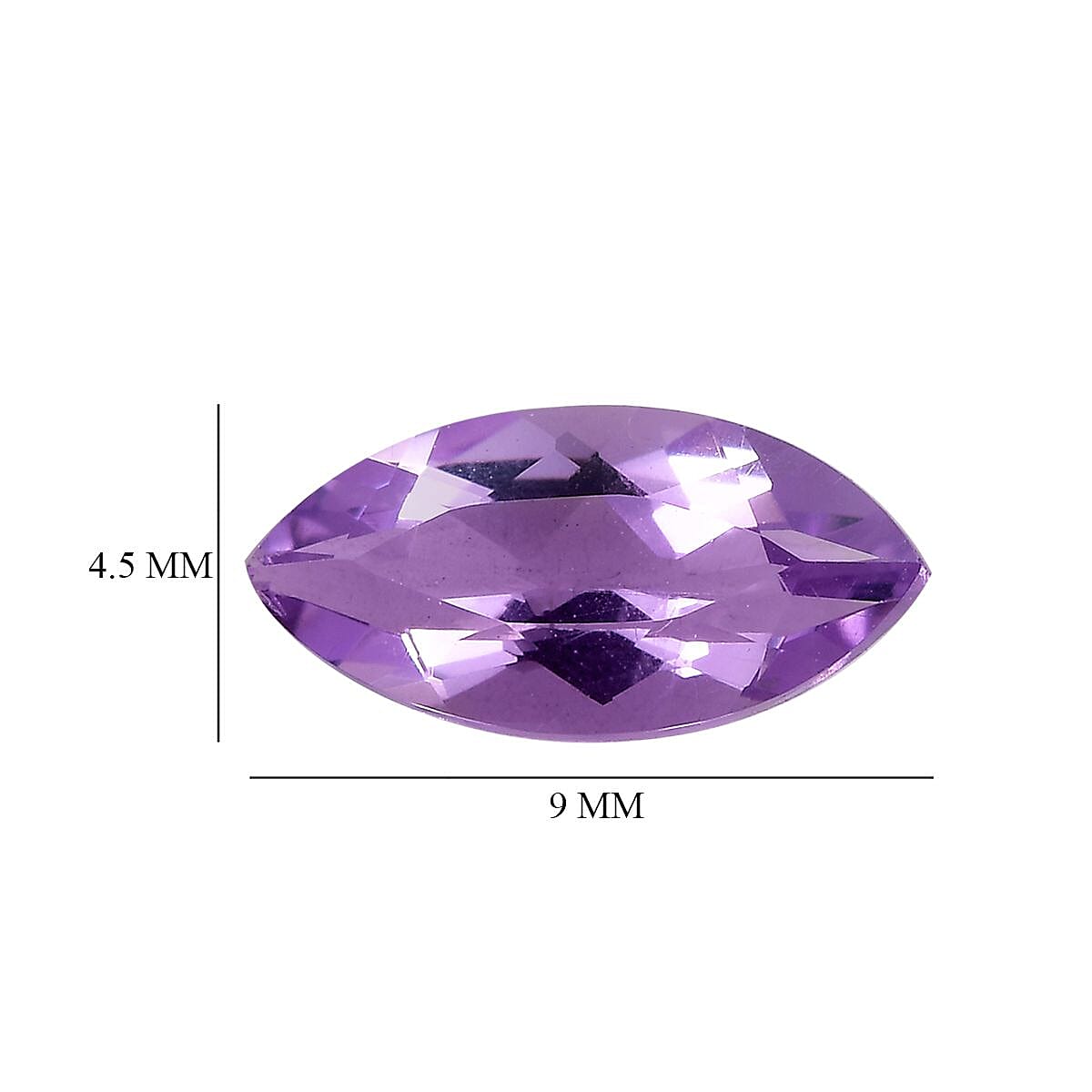 Set of 5 Pink Amethyst Loose Gemstones in Marquee Cut (9x4.5mm) 7751245 5
