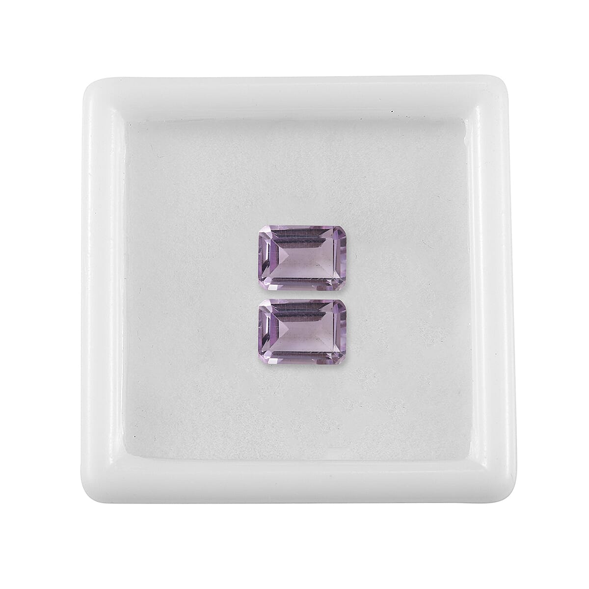 Set of 2 Pink Amethyst Loose Gemstones in Octagon Shape (8x6mm) 7827413 4