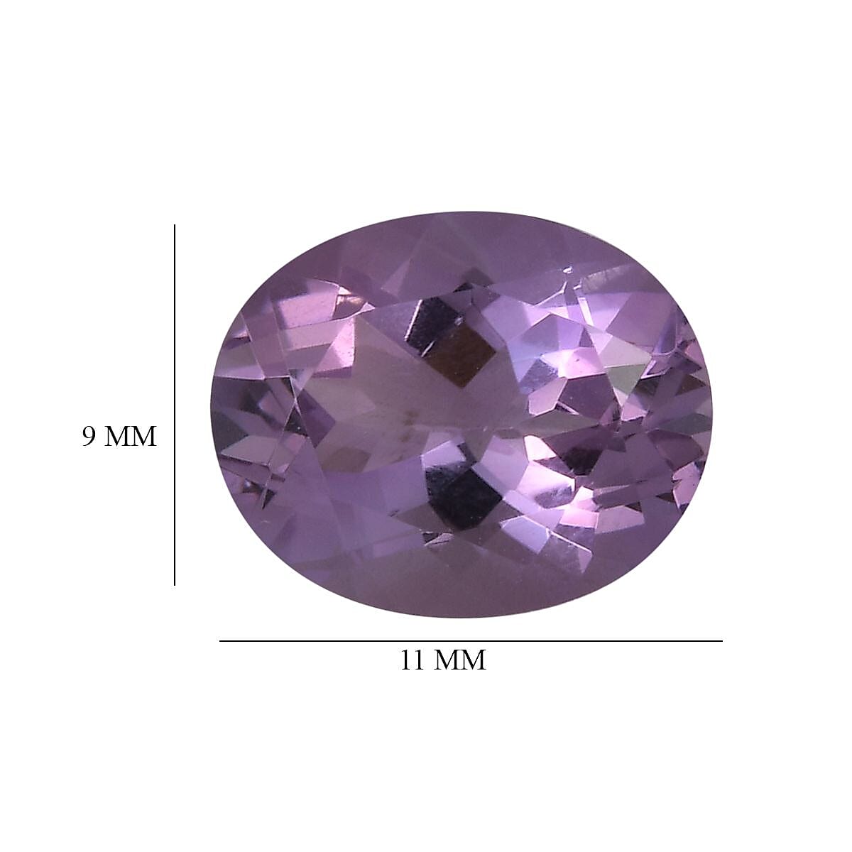 A Pink Amethyst Loose Gemstone in Oval Shape (11x9mm) 3.07 ct. 8024941 4
