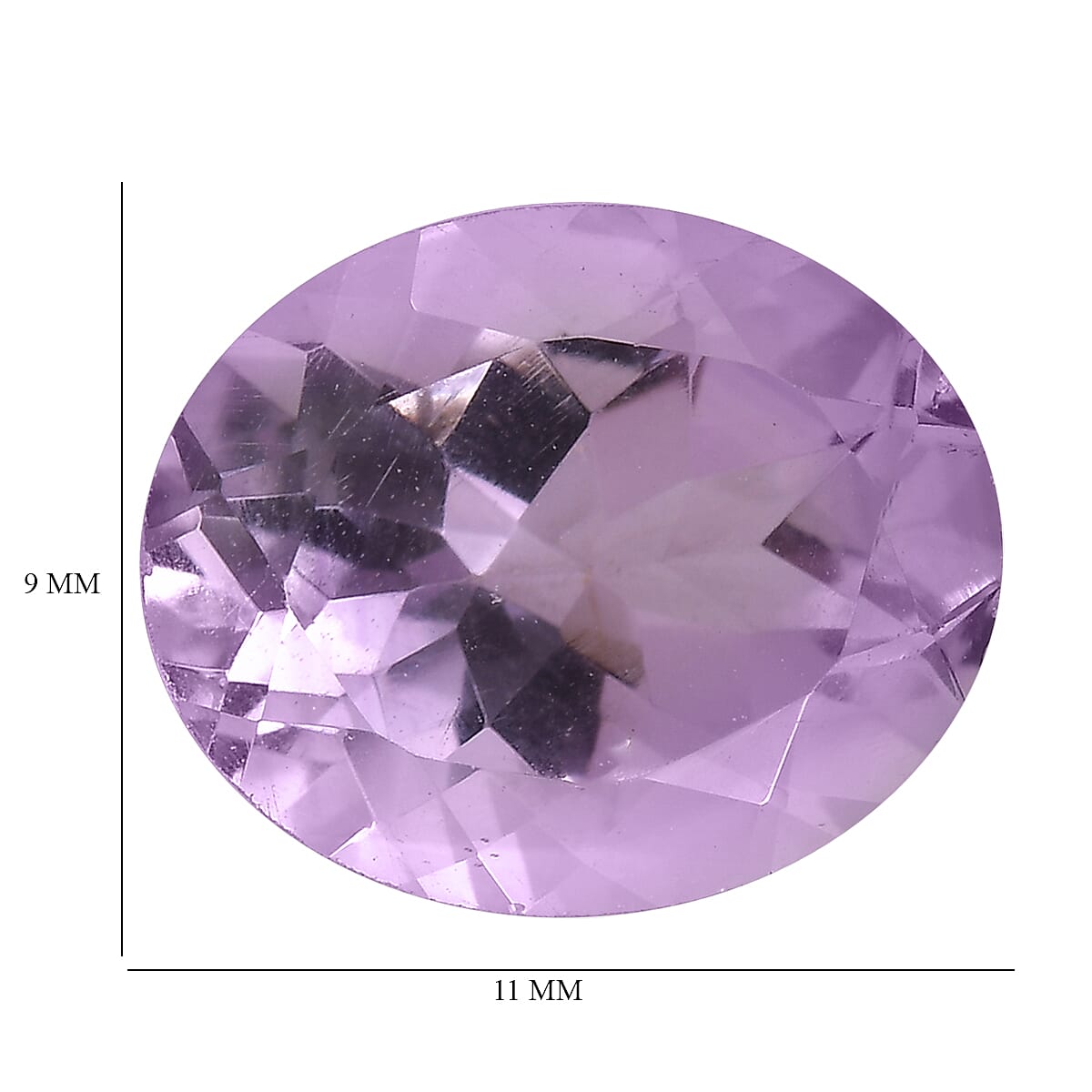 2.98 Ct. Pink Amethyst Loose Gemstone in Oval Shape 8070566 4