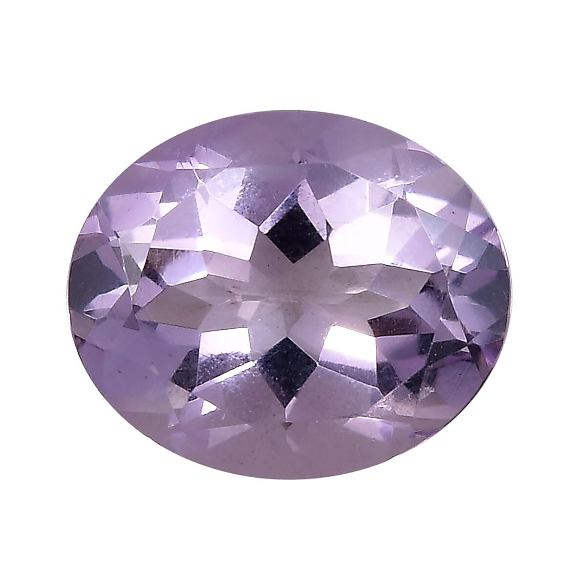 A Pink Amethyst Loose Gemstone in Oval Shape (12x10mm) 3.93 ct. 8024942 0