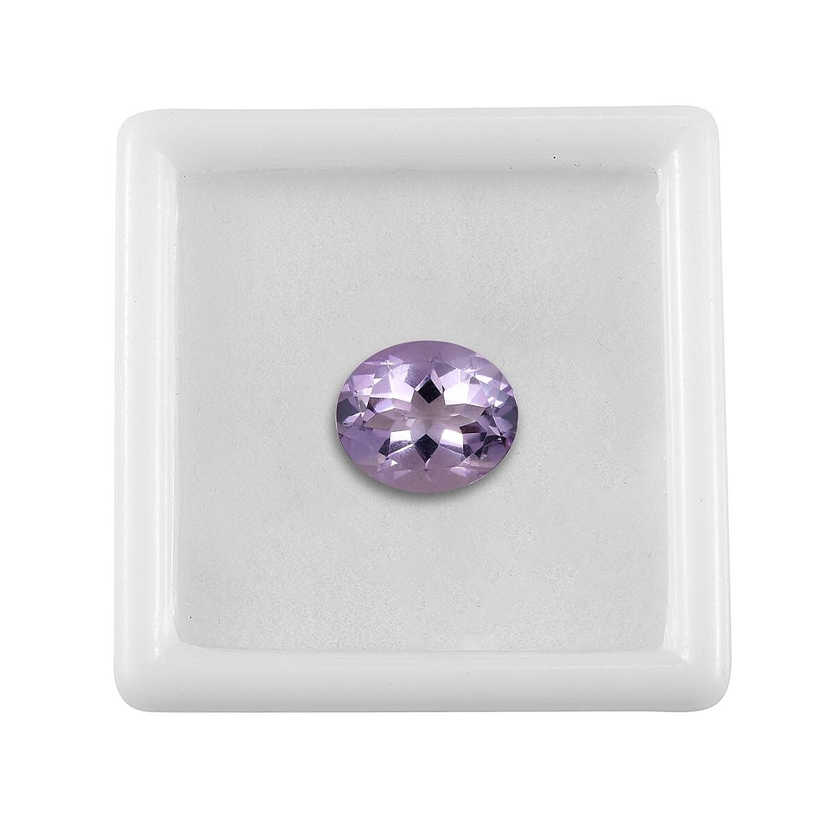 A Pink Amethyst Loose Gemstone in Oval Shape (12x10mm) 3.93 ct. 8024942 3
