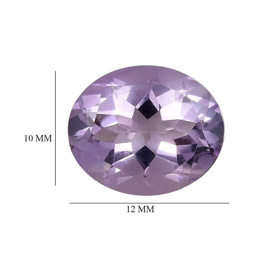 Pink Amethyst Oval Shape Gemstone 3.93 Ct