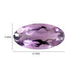 Pink Amethyst Oval Shape Gemstone 5.26 Ct.