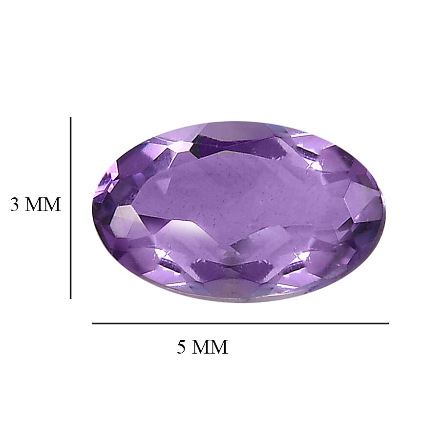 Pink Amethyst Oval Shape Gemstone 0.59 Ct.