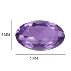 Pink Amethyst Oval Shape Gemstone 0.59 Ct.
