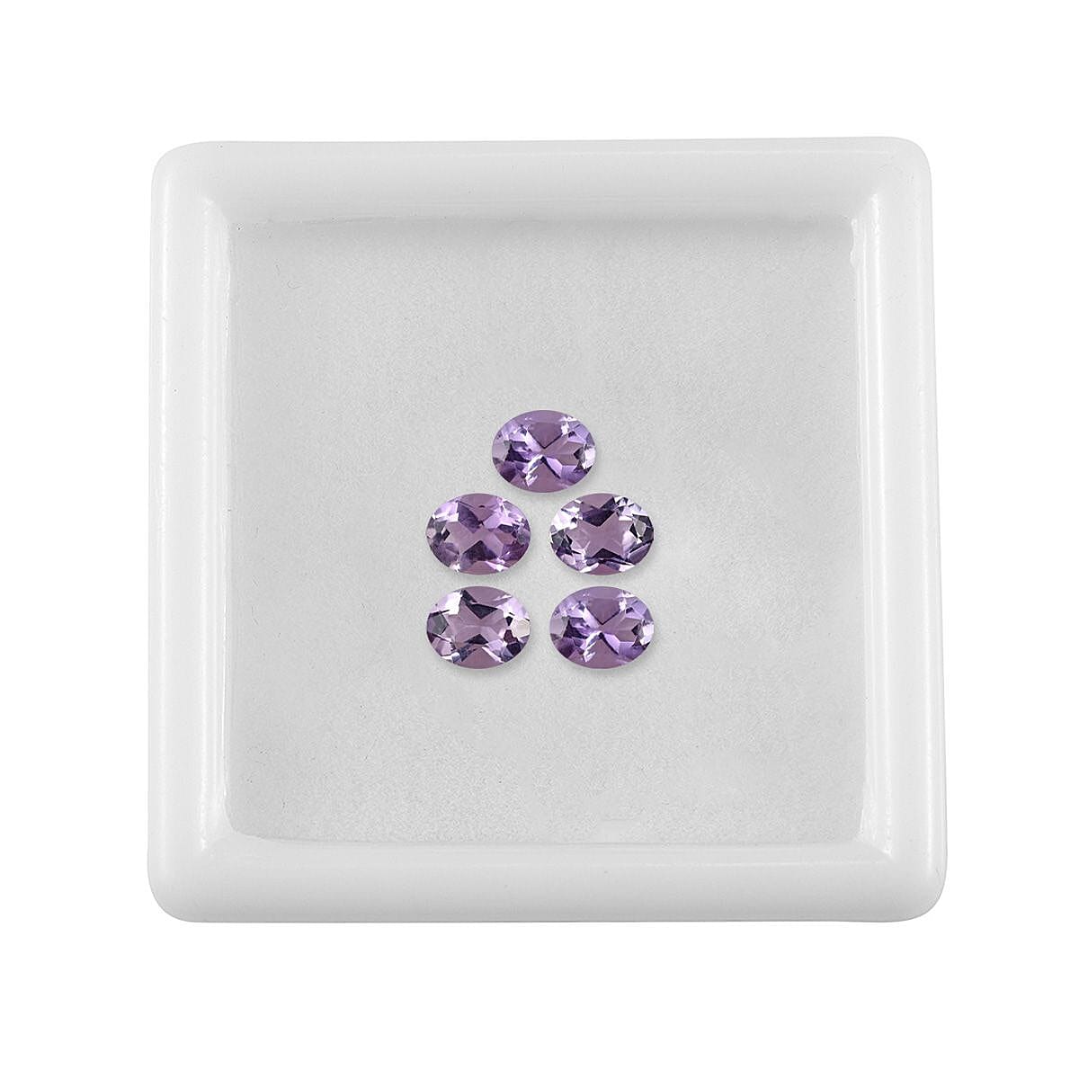Set of 5 Pink Amethyst Loose Gemstone in Oval Cut (5x4 mm) 7733691 3
