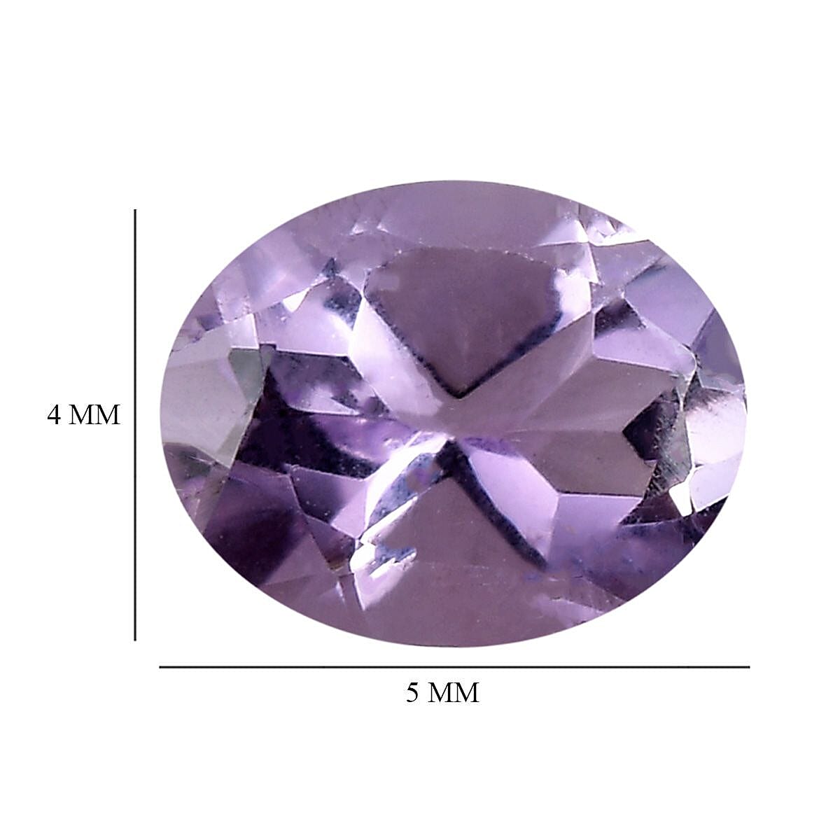 Set of 5 Pink Amethyst Loose Gemstone in Oval Cut (5x4 mm) 7733691 4