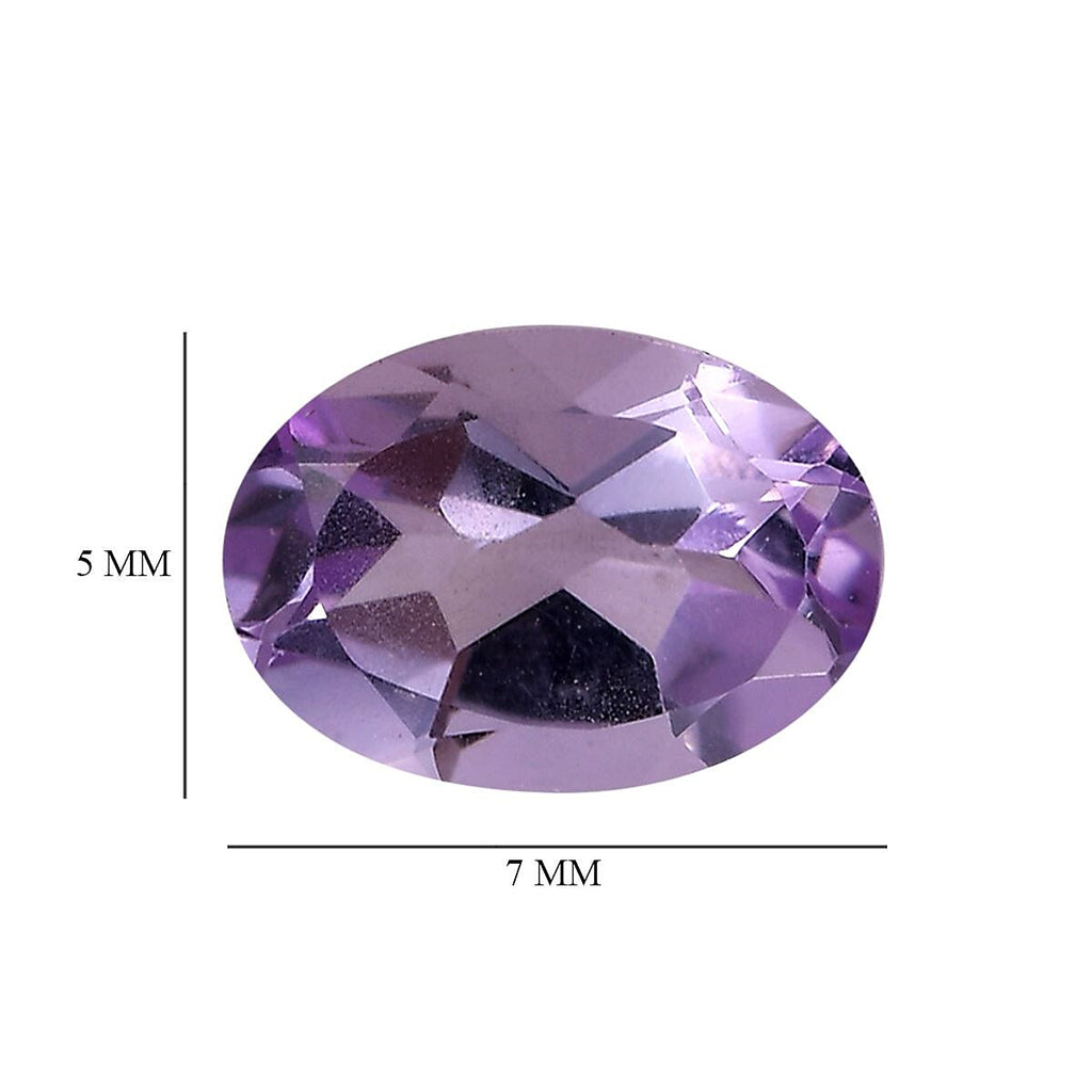 Pink Amethyst Oval 7x5 mm