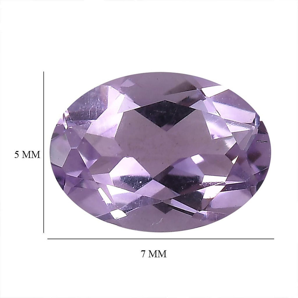 Pink Amethyst Oval 7x5 mm