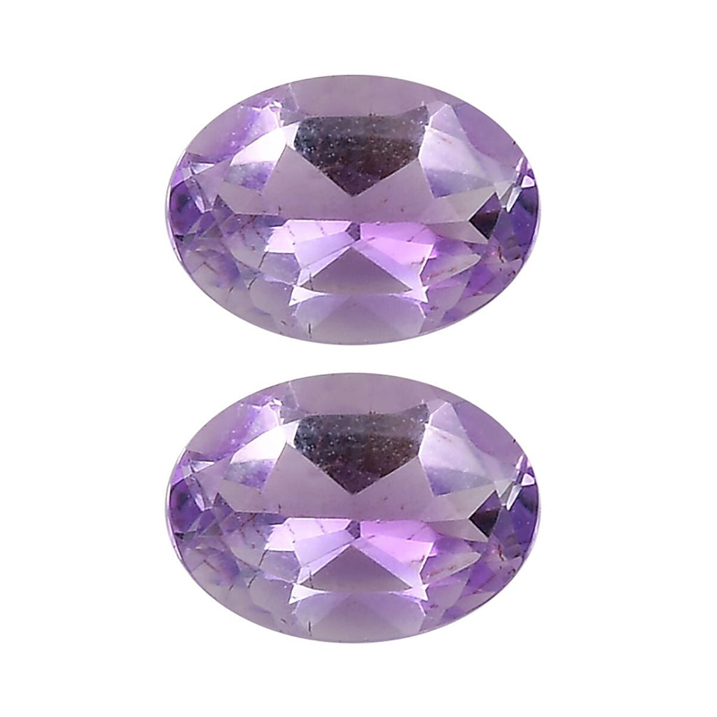 Pink Amethyst Oval Shape Gemstones 1.21 Ct