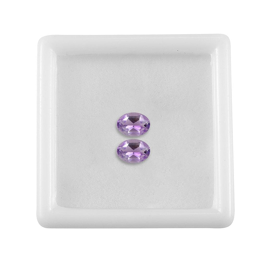 Pink Amethyst Oval Shape Gemstones 1.21 Ct