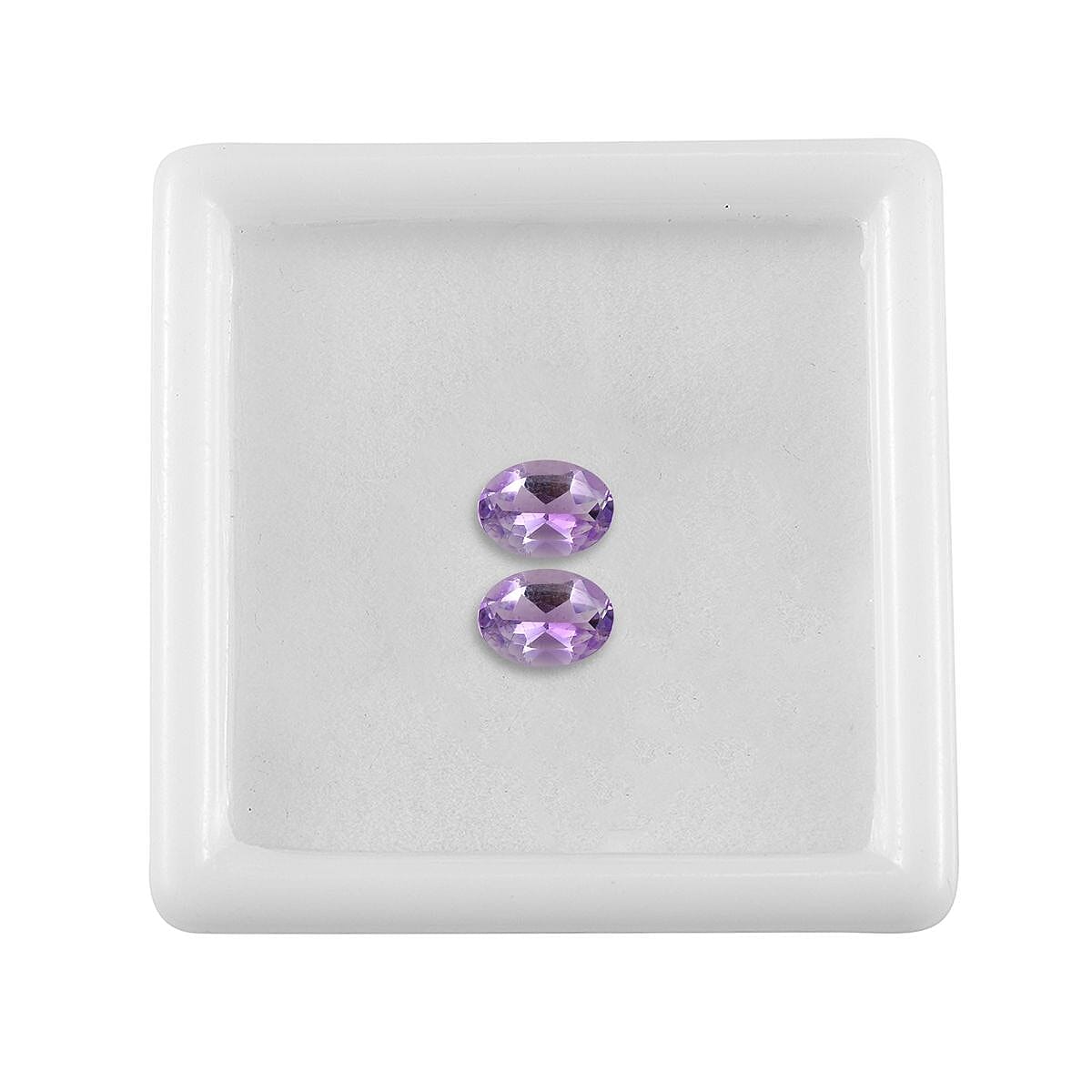 Set of 2 A Pink Amethyst Loose Gemstones in Oval Shape (7x5mm) 1.21 ct. 8024919 3