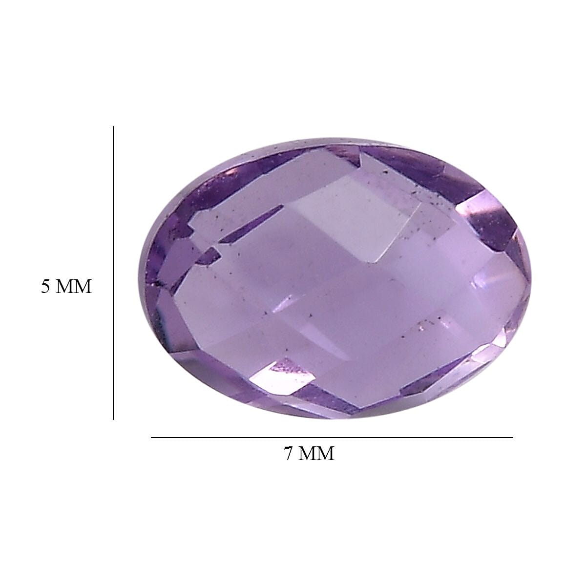 A Pink Amethyst Loose Gemstone in Oval Shape (7x5mm) 0.61 ct. 8024921 4