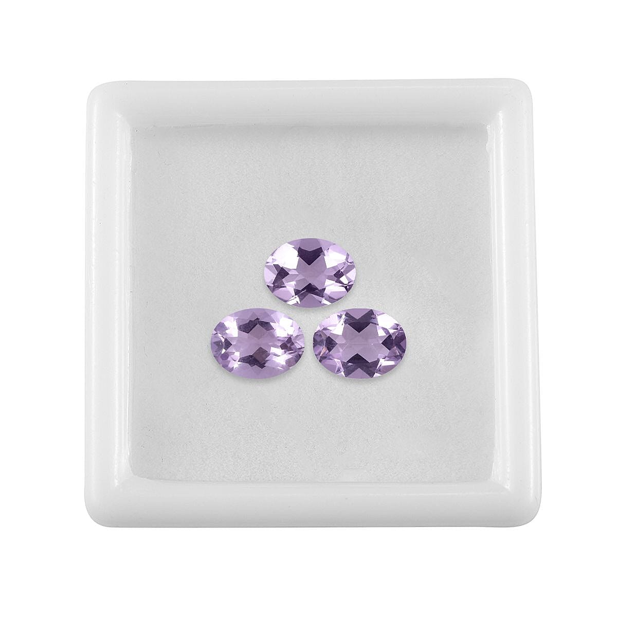 Set of 3 Pink Amethyst Loose Gemstones in Oval Cut (8x6mm) 7751252 4