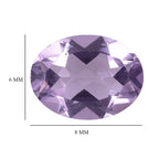 Pink Amethyst Oval 8x6 mm