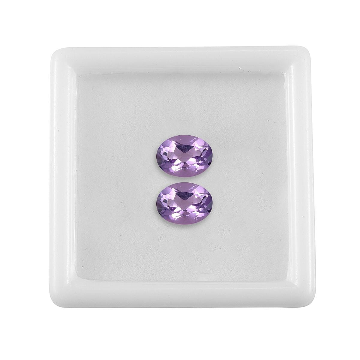 Set of 2 Pink Amethyst Loose Gemstones in Oval Shape (8x6 mm) 8024946 3