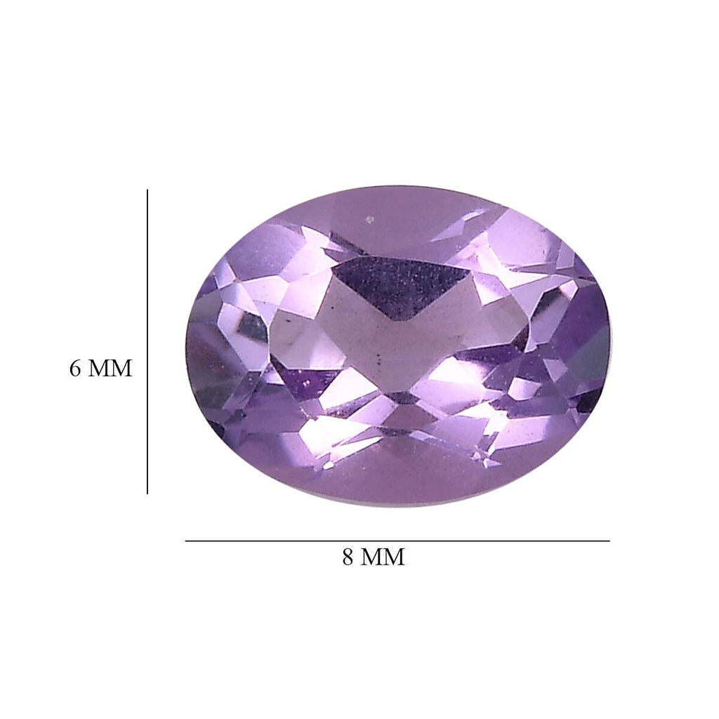 Pink Amethyst Oval 8x6 mm