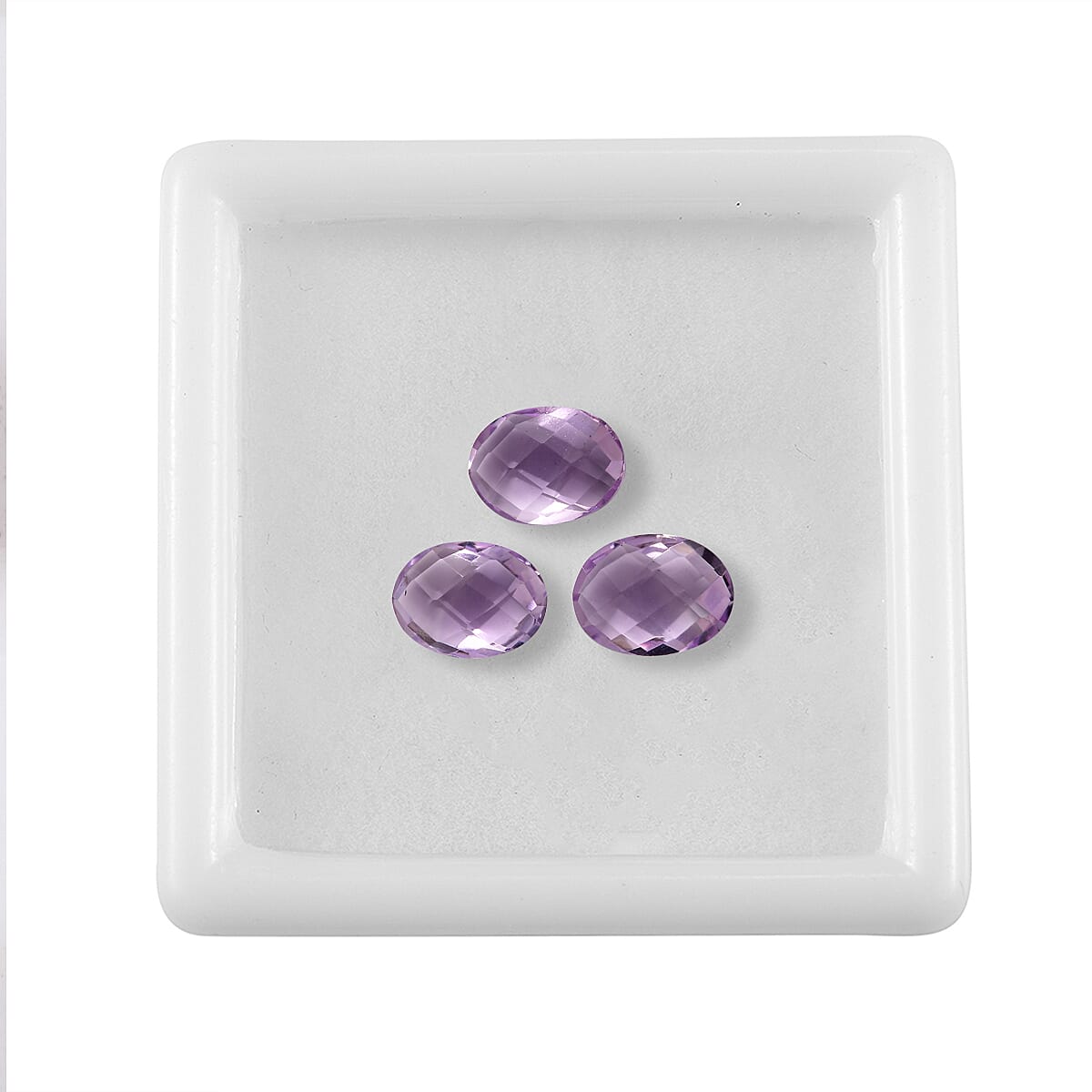 Set of 3 Pink Amethyst Loose Gemstones in Oval Shape  3.6 Ct. 8070573 3