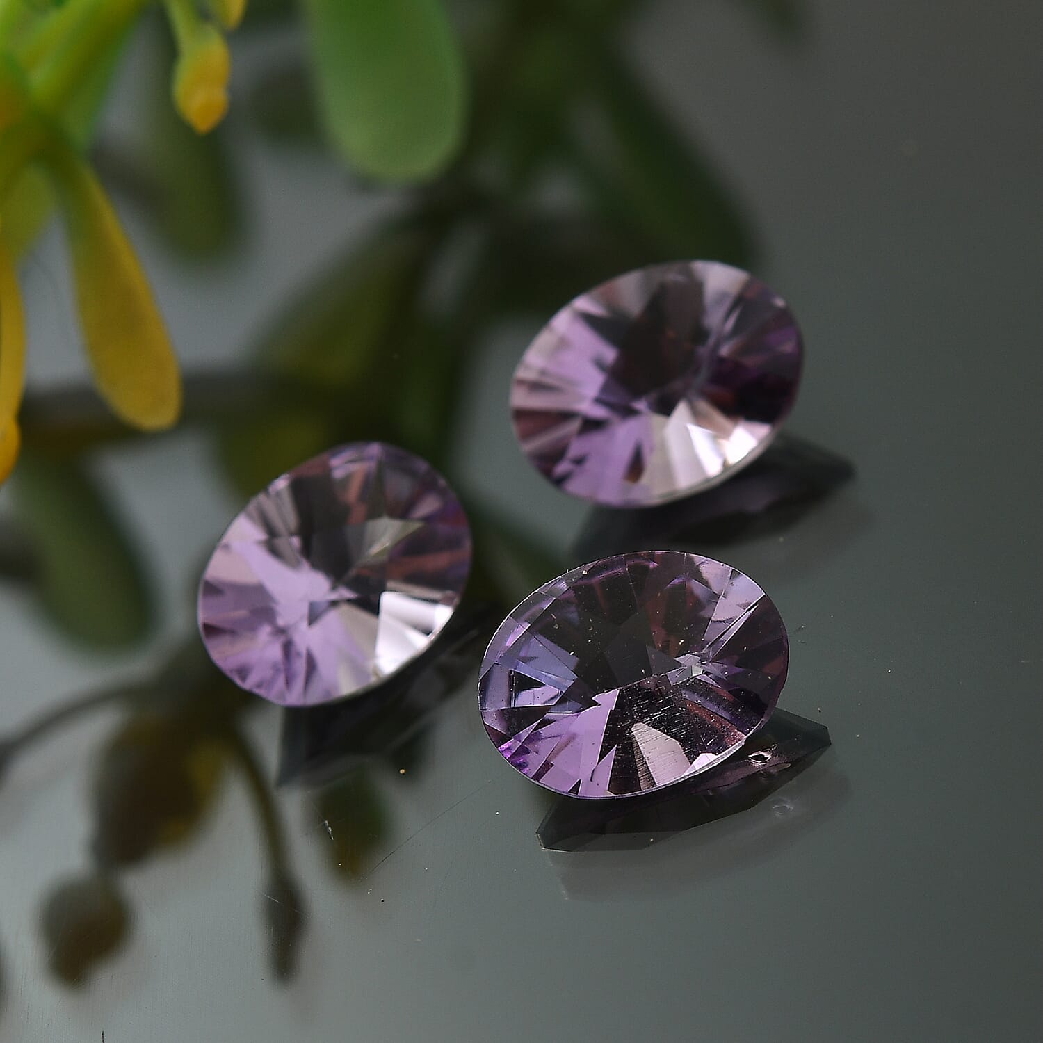 Set of 3 Pink Amethyst Loose Gemstones in Oval Shape  3 Ct. 8072254 1