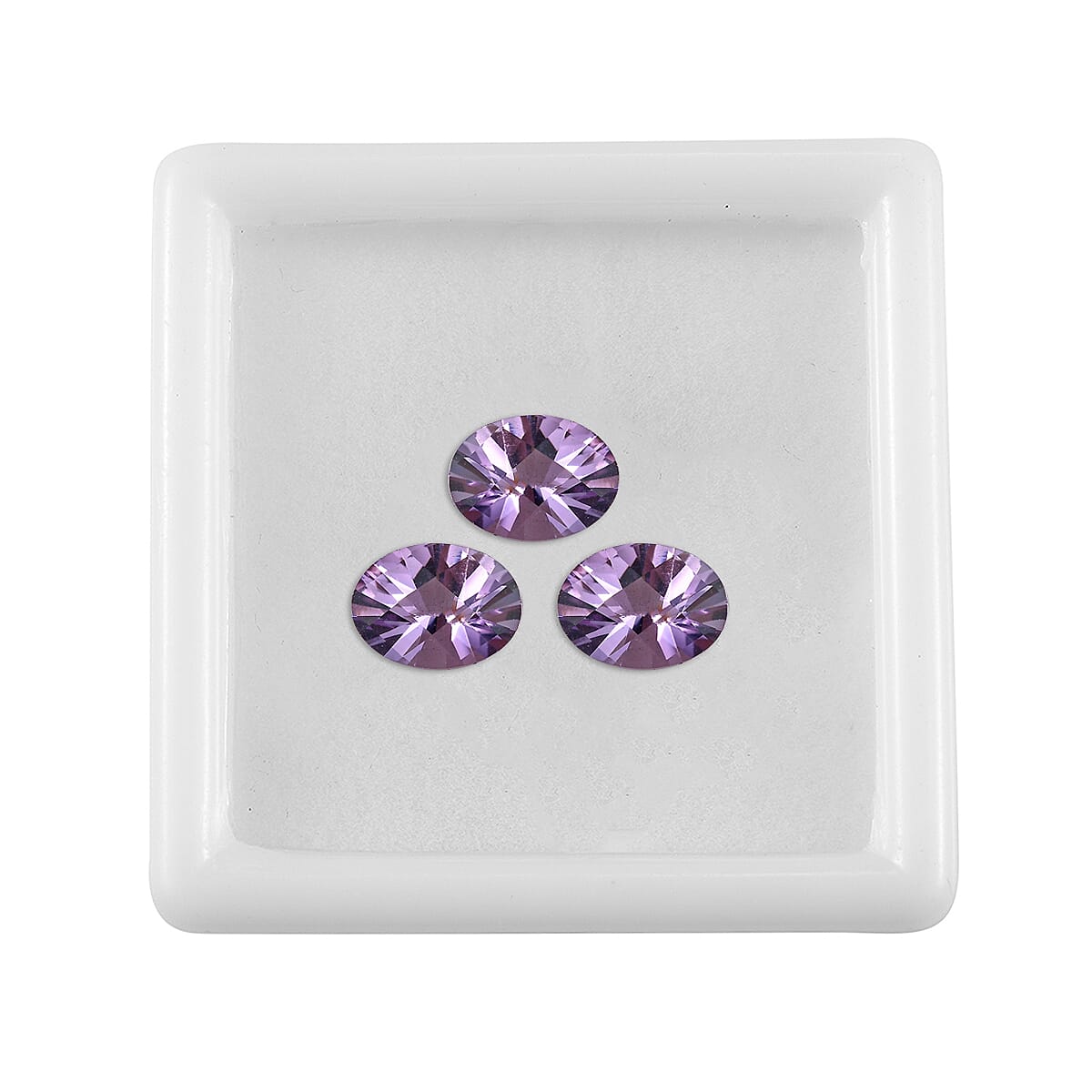 Set of 3 Pink Amethyst Loose Gemstones in Oval Shape  3 Ct. 8072254 3