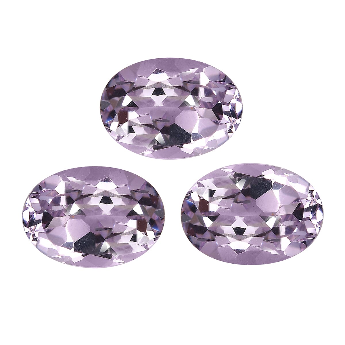 Set of 3 Pink Amethyst Loose Gemstones in Oval Shape  2.89 Ct. 8072255 0
