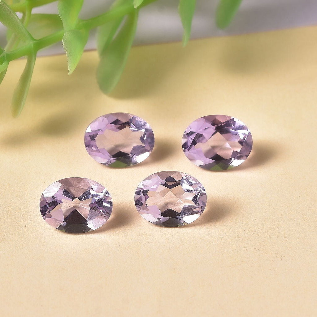 Pink Amethyst Oval Shape Gemstone 5.96 Ct