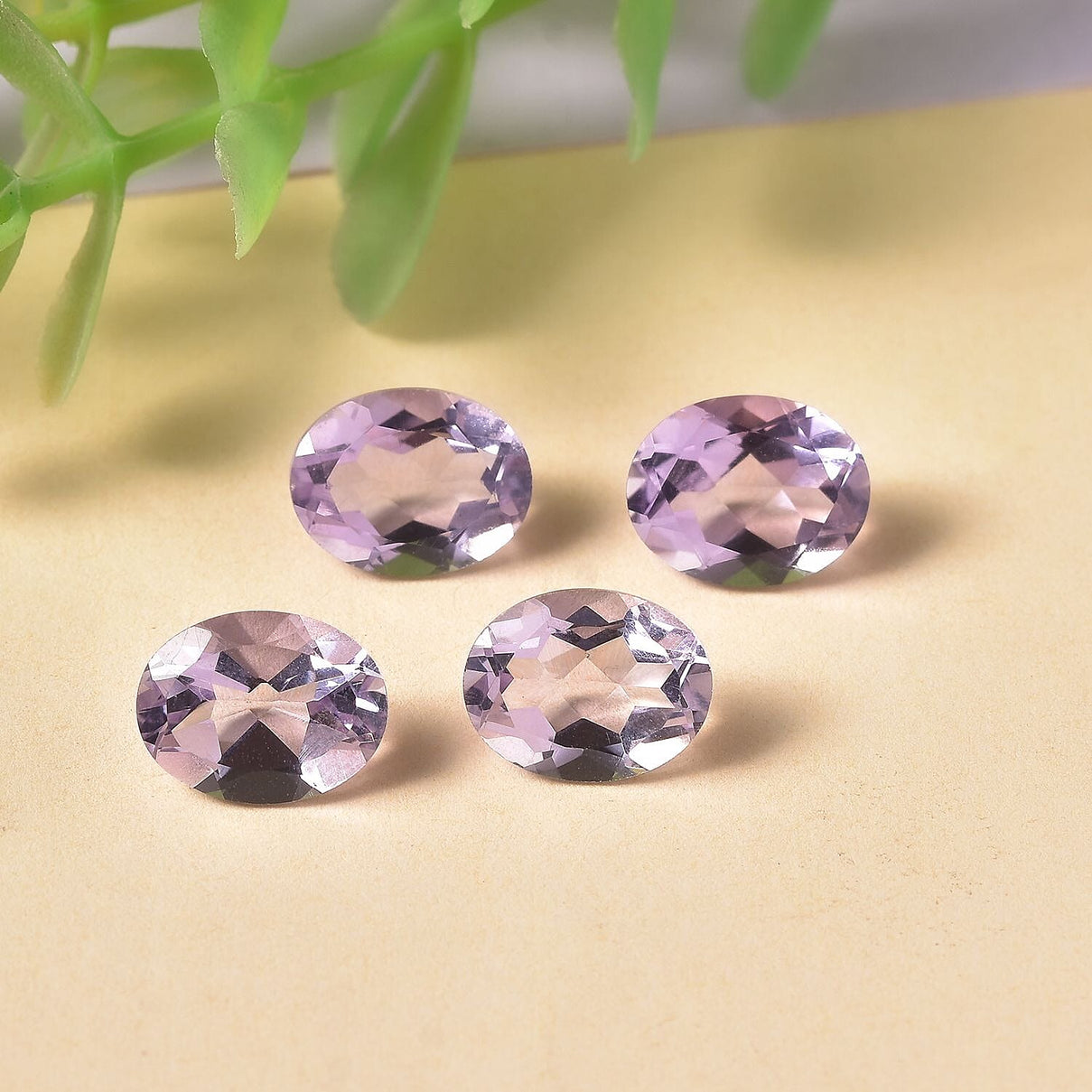 Set of 4 A Pink Amethyst Loose Gemstones in Oval Shape (9x7mm) 5.96 ct. 8024924 1