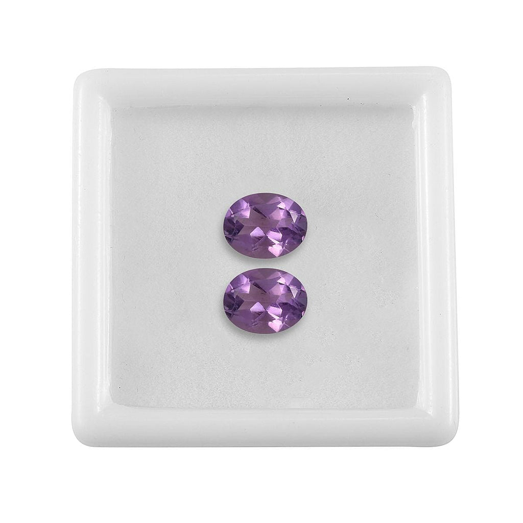Pink Amethyst Oval Shape Gemstones 3.01 Ct