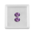 Pink Amethyst Oval Shape Gemstones 3.01 Ct