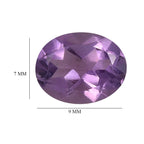 Pink Amethyst Oval Shape Gemstones 3.01 Ct