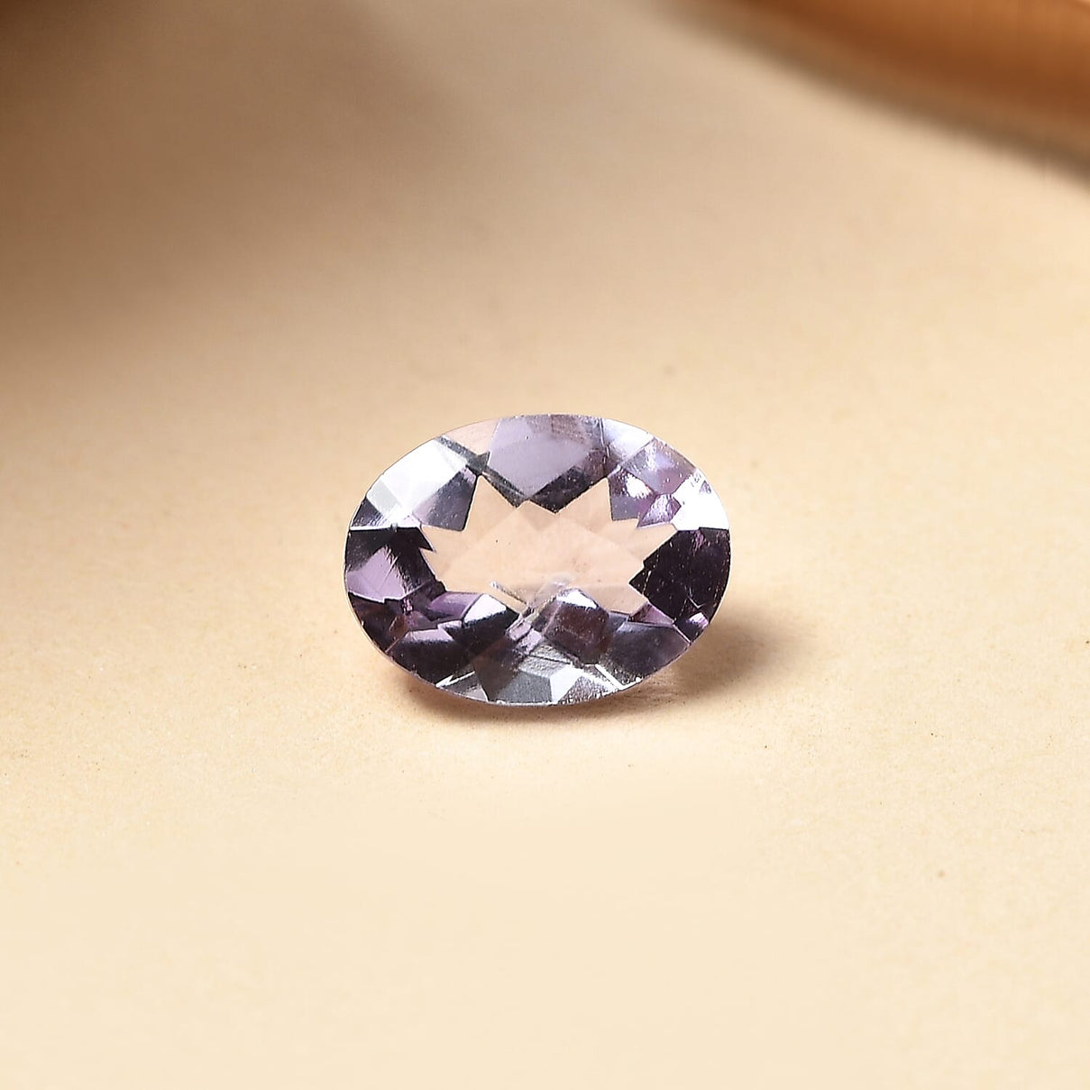 Pink Amethyst Oval Cut 8X6 mm Gemstone, 1.12 Ct V32369882 1
