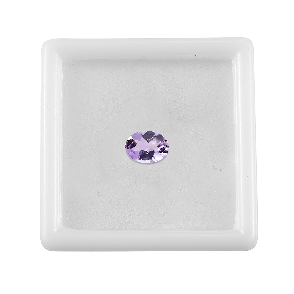 Pink Amethyst Oval Cut 8X6 mm Gemstone, 1.12 Ct V32369882 3