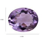Pink Amethyst Oval Cut Cut 11X9 mm Gemstone, 3.51 Ct