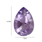 Pink Amethyst Pear Shape Gemstones 3.34 Ct