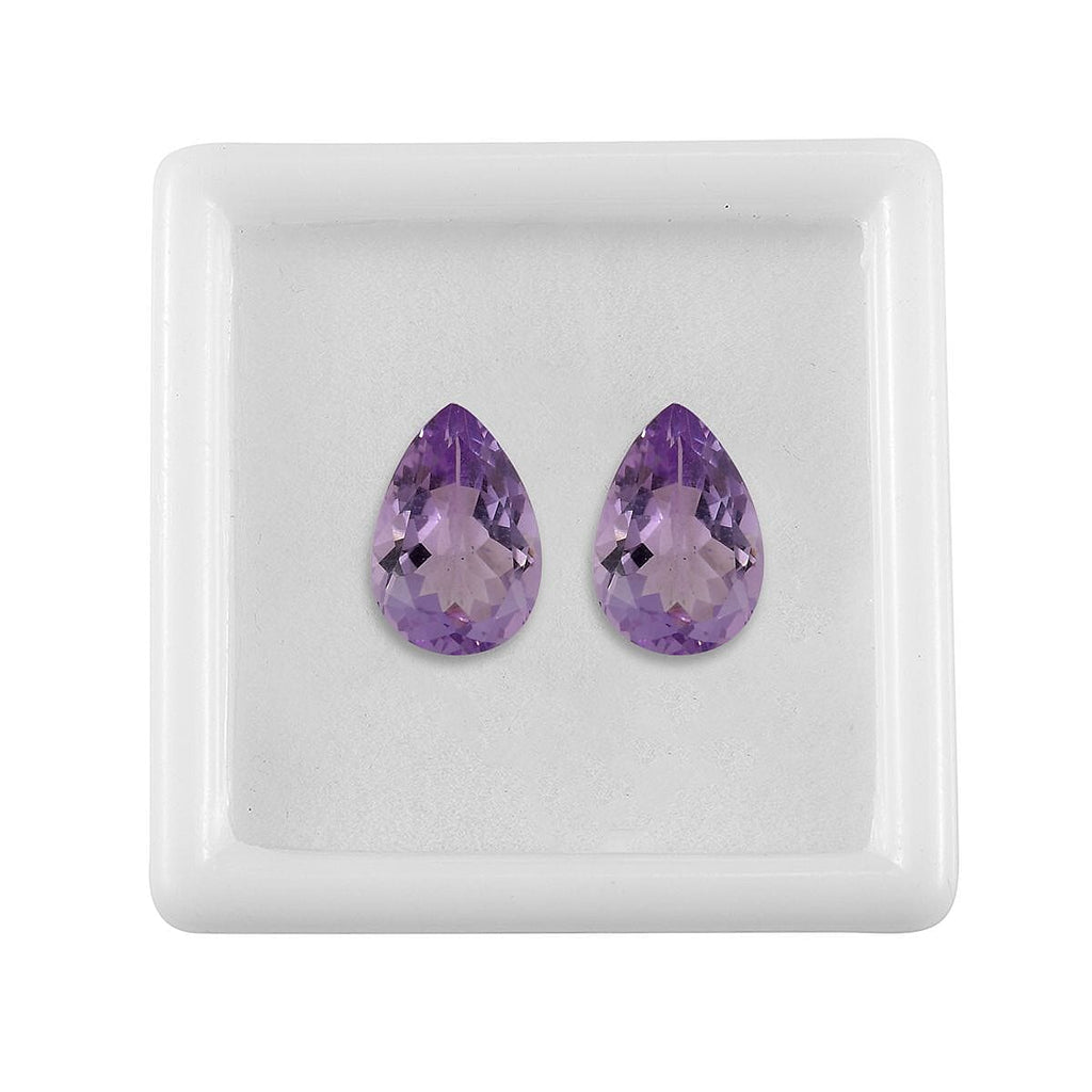Pink Amethyst Pear Shape Gemstones 5.14 Ct