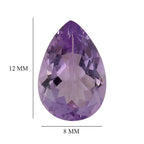 Pink Amethyst Pear Shape Gemstones 5.14 Ct