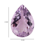 Pink Amethyst Pear Shape Gemstone 4.22 Ct.